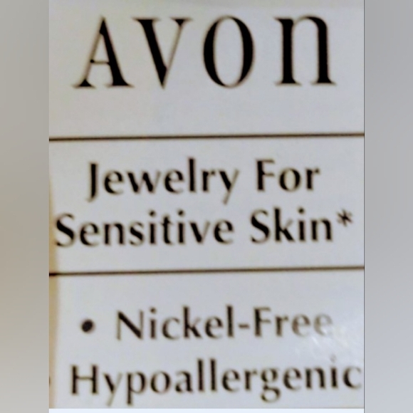 1989 vintage stud post earrings sparkling rope by avon nib - Picture 6 of 6